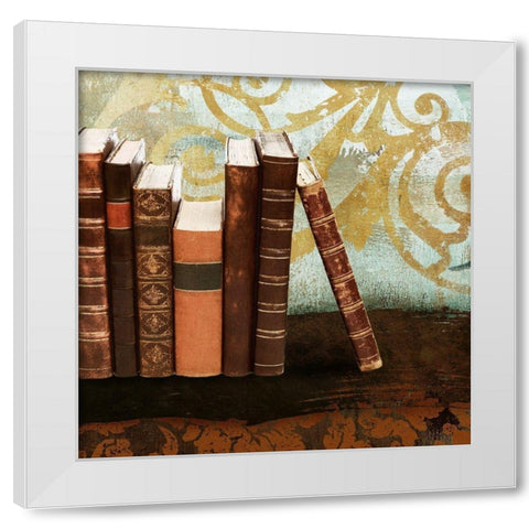 Study I White Modern Wood Framed Art Print by Marcon, Michael