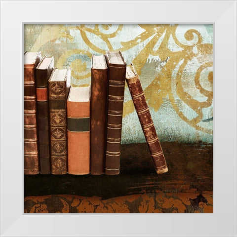 Study I White Modern Wood Framed Art Print by Marcon, Michael