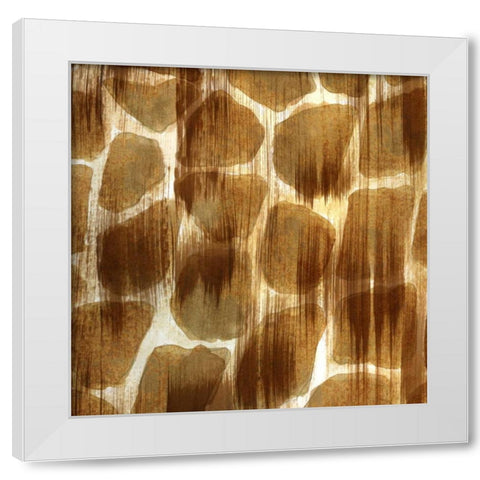 Nairobi Square III White Modern Wood Framed Art Print by Biscardi, Nicholas
