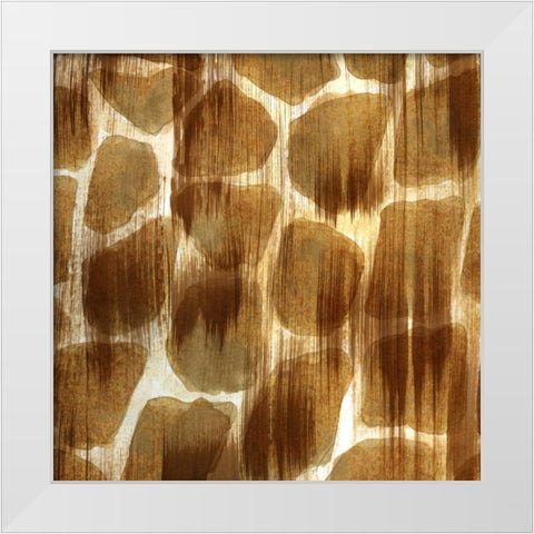 Nairobi Square III White Modern Wood Framed Art Print by Biscardi, Nicholas