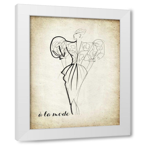 Couture Concepts I White Modern Wood Framed Art Print by Biscardi, Nicholas