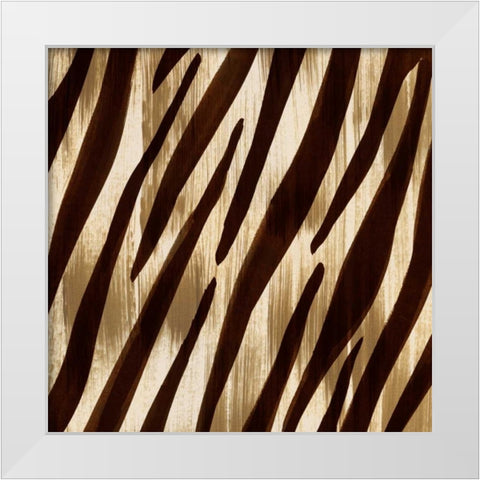 Nairobi Square IV White Modern Wood Framed Art Print by Biscardi, Nicholas