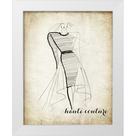 Couture Concepts II White Modern Wood Framed Art Print by Biscardi, Nicholas