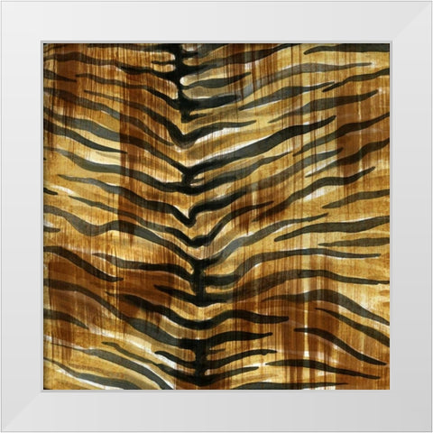 Nairobi Square II White Modern Wood Framed Art Print by Biscardi, Nicholas