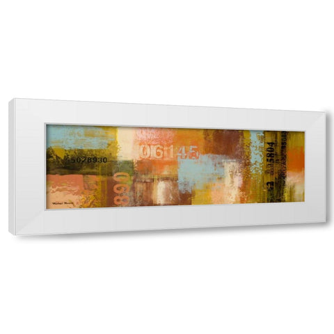 Departures I White Modern Wood Framed Art Print by Marcon, Michael