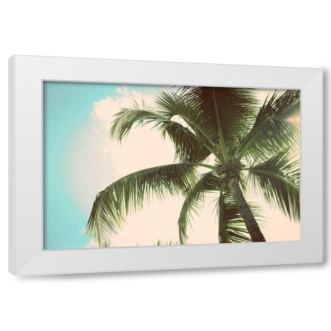 Palm Scene II White Modern Wood Framed Art Print by Bryant, Susan