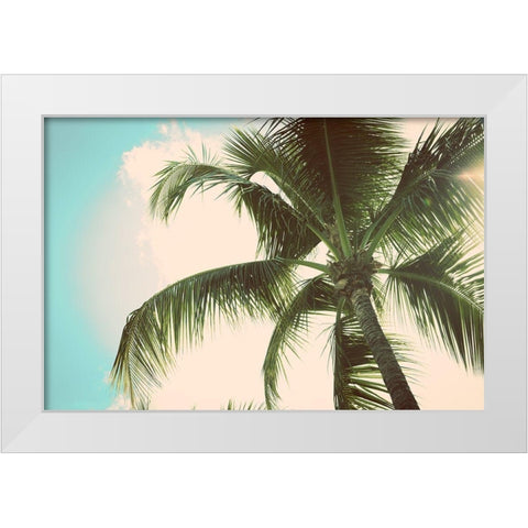 Palm Scene II White Modern Wood Framed Art Print by Bryant, Susan