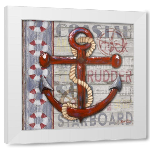 A Sailors Life I White Modern Wood Framed Art Print by Ritter, Gina