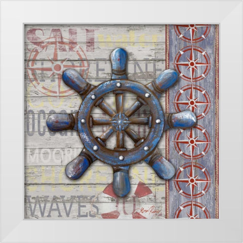 A Sailors Life II White Modern Wood Framed Art Print by Ritter, Gina