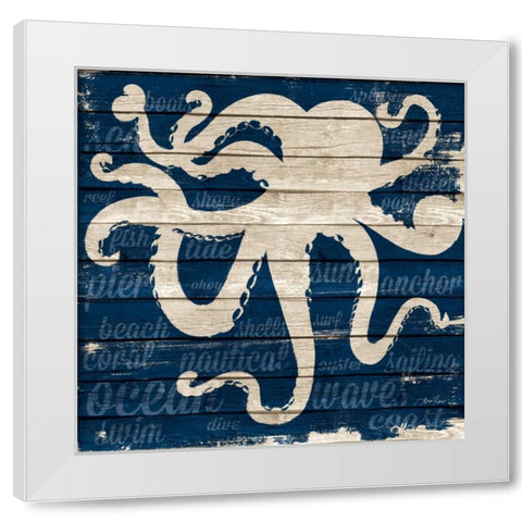Coastal Wonder Border I White Modern Wood Framed Art Print by Ritter, Gina