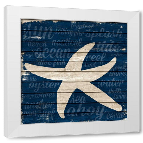 Coastal Wonder Border II White Modern Wood Framed Art Print by Ritter, Gina