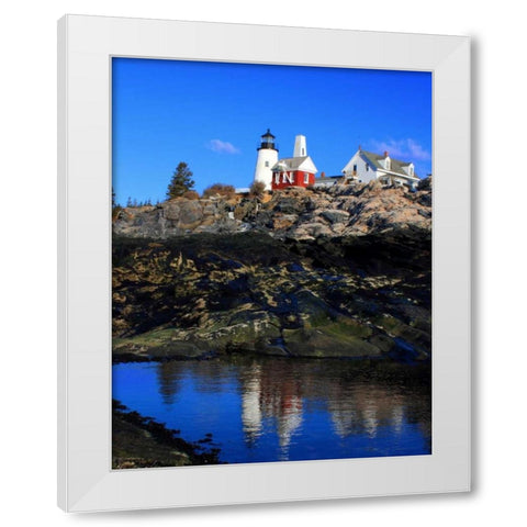 Pemaquid Point II White Modern Wood Framed Art Print by Veilleux, Jason