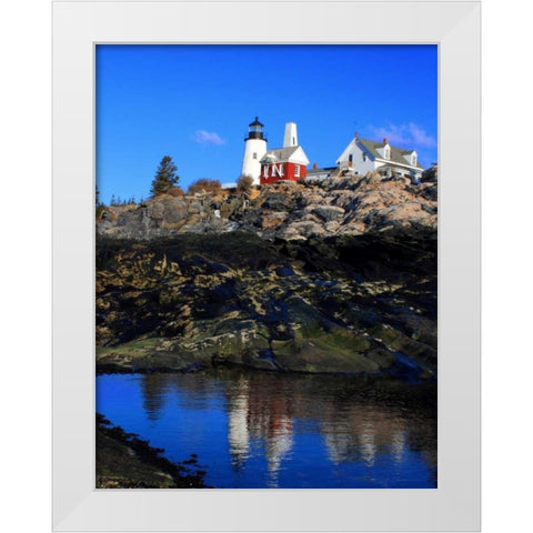 Pemaquid Point II White Modern Wood Framed Art Print by Veilleux, Jason