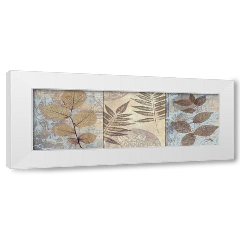 Leaves and Rosettes I White Modern Wood Framed Art Print by Medley, Elizabeth