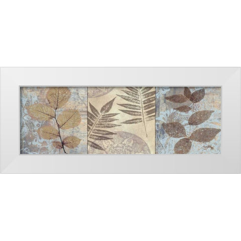 Leaves and Rosettes I White Modern Wood Framed Art Print by Medley, Elizabeth