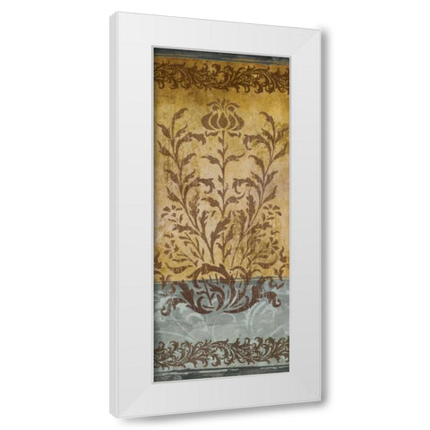 Floral Imprints I White Modern Wood Framed Art Print by Medley, Elizabeth