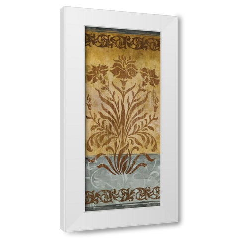 Floral Imprints II White Modern Wood Framed Art Print by Medley, Elizabeth