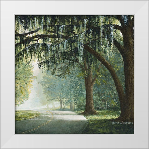 Lake Shore Drive I White Modern Wood Framed Art Print by Nawrocke, Bruce
