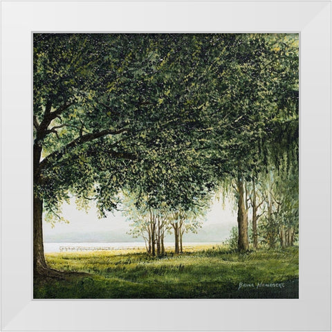 Lake Shore Drive II White Modern Wood Framed Art Print by Nawrocke, Bruce