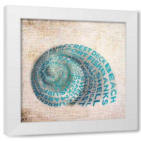 Shell Type II White Modern Wood Framed Art Print by Studio, Sd Graphics