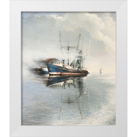 Time Rolls On White Modern Wood Framed Art Print by Nawrocke, Bruce