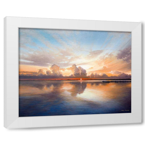 Sunset over Lake White Modern Wood Framed Art Print by Nawrocke, Bruce