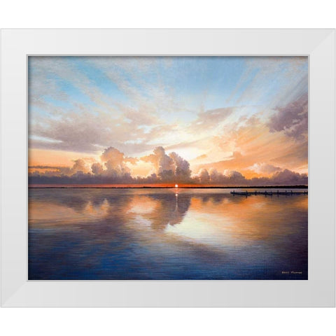 Sunset over Lake White Modern Wood Framed Art Print by Nawrocke, Bruce