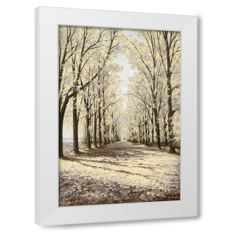 Winter Cathedral Vertical White Modern Wood Framed Art Print by Nawrocke, Bruce