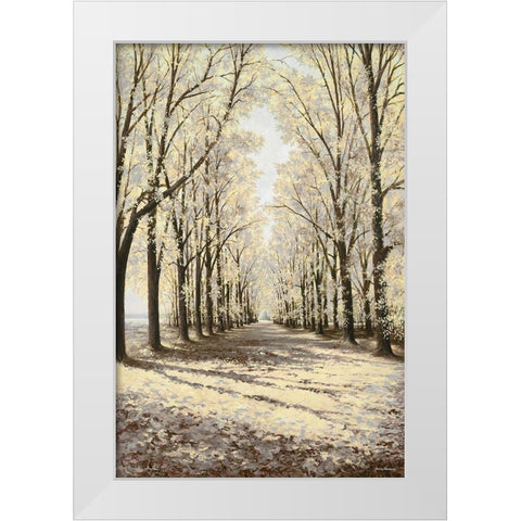 Winter Cathedral Vertical White Modern Wood Framed Art Print by Nawrocke, Bruce