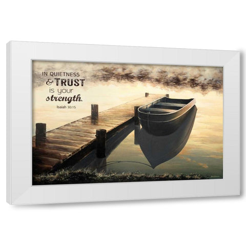 Trust (Quiet Morning) White Modern Wood Framed Art Print by Nawrocke, Bruce