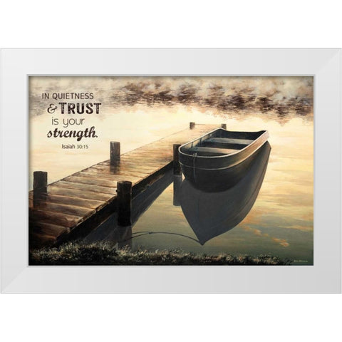 Trust (Quiet Morning) White Modern Wood Framed Art Print by Nawrocke, Bruce