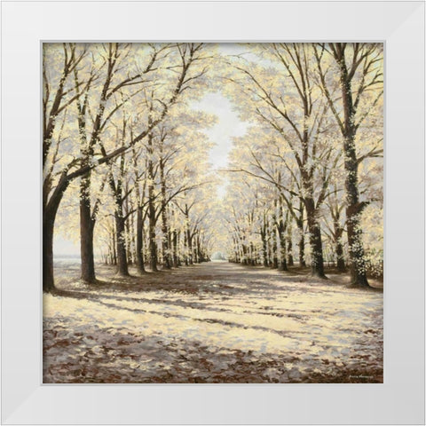 Falls Cathedral White Modern Wood Framed Art Print by Nawrocke, Bruce