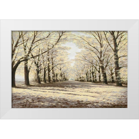 Winter Cathedral White Modern Wood Framed Art Print by Nawrocke, Bruce