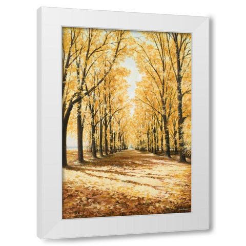 Falls Cathedral White Modern Wood Framed Art Print by Nawrocke, Bruce