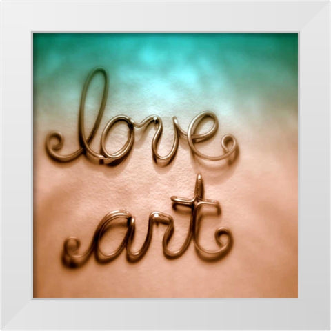 Love Art White Modern Wood Framed Art Print by Peck, Gail