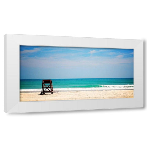 Off Duty White Modern Wood Framed Art Print by Peck, Gail