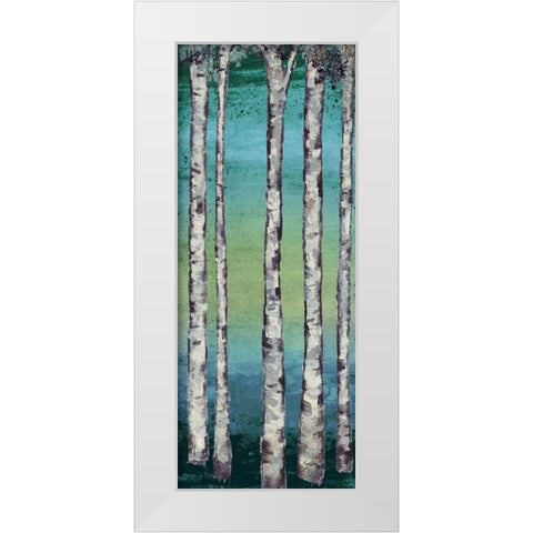 Tall Trees I White Modern Wood Framed Art Print by Medley, Elizabeth