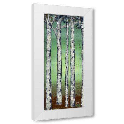 Tall Trees II White Modern Wood Framed Art Print by Medley, Elizabeth