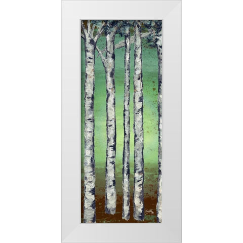 Tall Trees II White Modern Wood Framed Art Print by Medley, Elizabeth