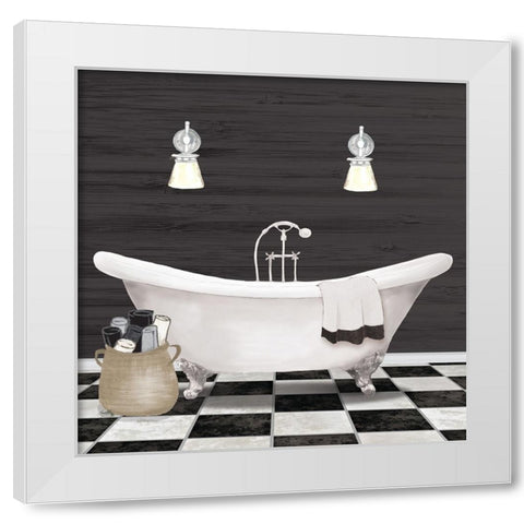 Modern Bathroom I White Modern Wood Framed Art Print by Medley, Elizabeth