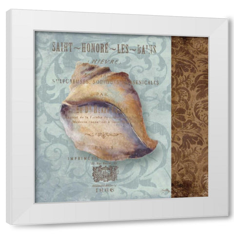 Shell II White Modern Wood Framed Art Print by Medley, Elizabeth