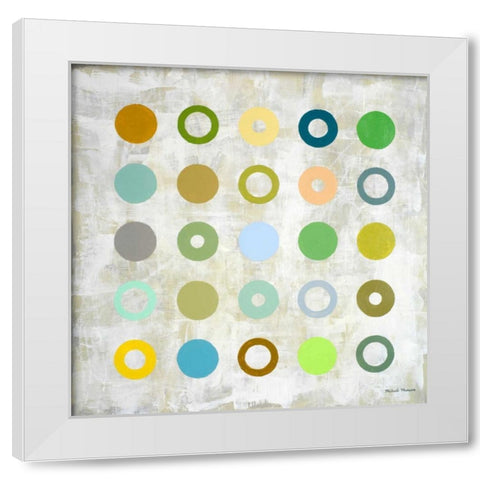 Spring Days I White Modern Wood Framed Art Print by Marcon, Michael