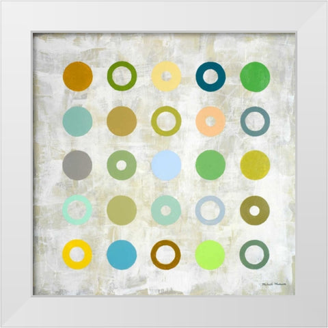 Spring Days I White Modern Wood Framed Art Print by Marcon, Michael