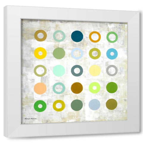 Spring Days II White Modern Wood Framed Art Print by Marcon, Michael