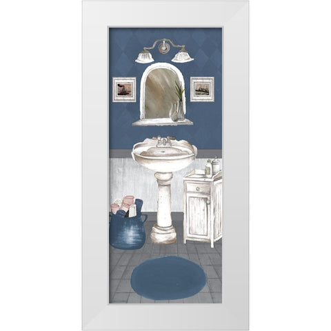 White Wash Bath II White Modern Wood Framed Art Print by Medley, Elizabeth