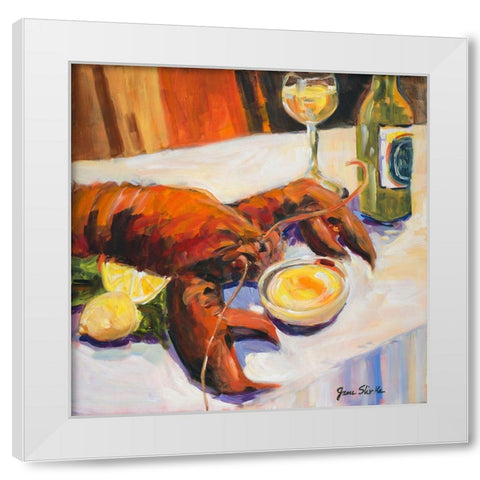 Catch of the Day White Modern Wood Framed Art Print by Slivka, Jane