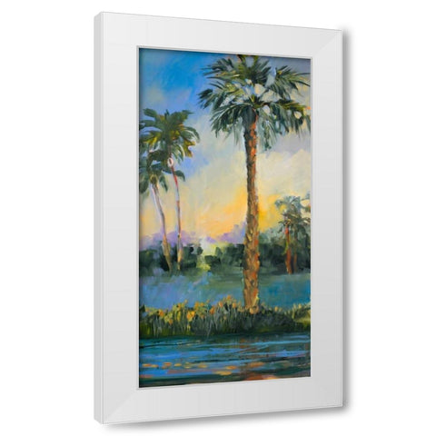 At Sunset White Modern Wood Framed Art Print by Slivka, Jane