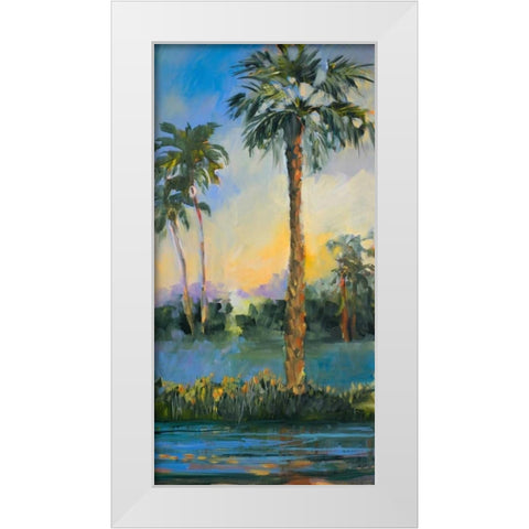 At Sunset White Modern Wood Framed Art Print by Slivka, Jane