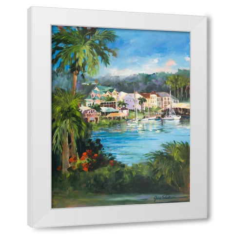 Getaway White Modern Wood Framed Art Print by Slivka, Jane