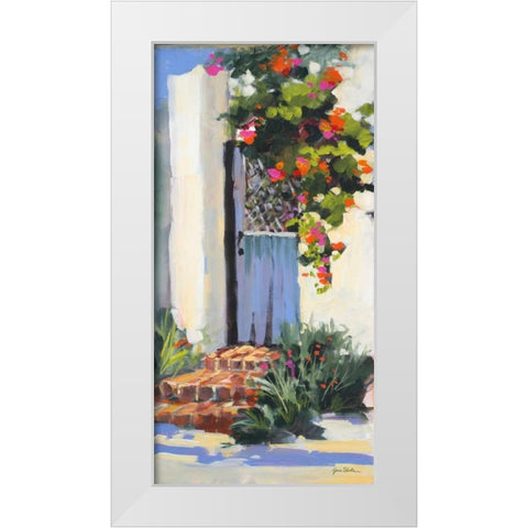 Hidden Vines I White Modern Wood Framed Art Print by Slivka, Jane
